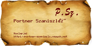Portner Szaniszló névjegykártya